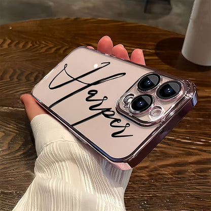 Custom Name Calligraphy Phone Case Personalized Transparent DIY Gift for iPhone for an Everyday Personal Care Routine