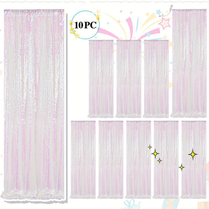 Sequin Backdrop Curtains 2FTx8FT Glitter Photography Background Panels for Party Wedding Birthday for an Everyday Personal Care Routine