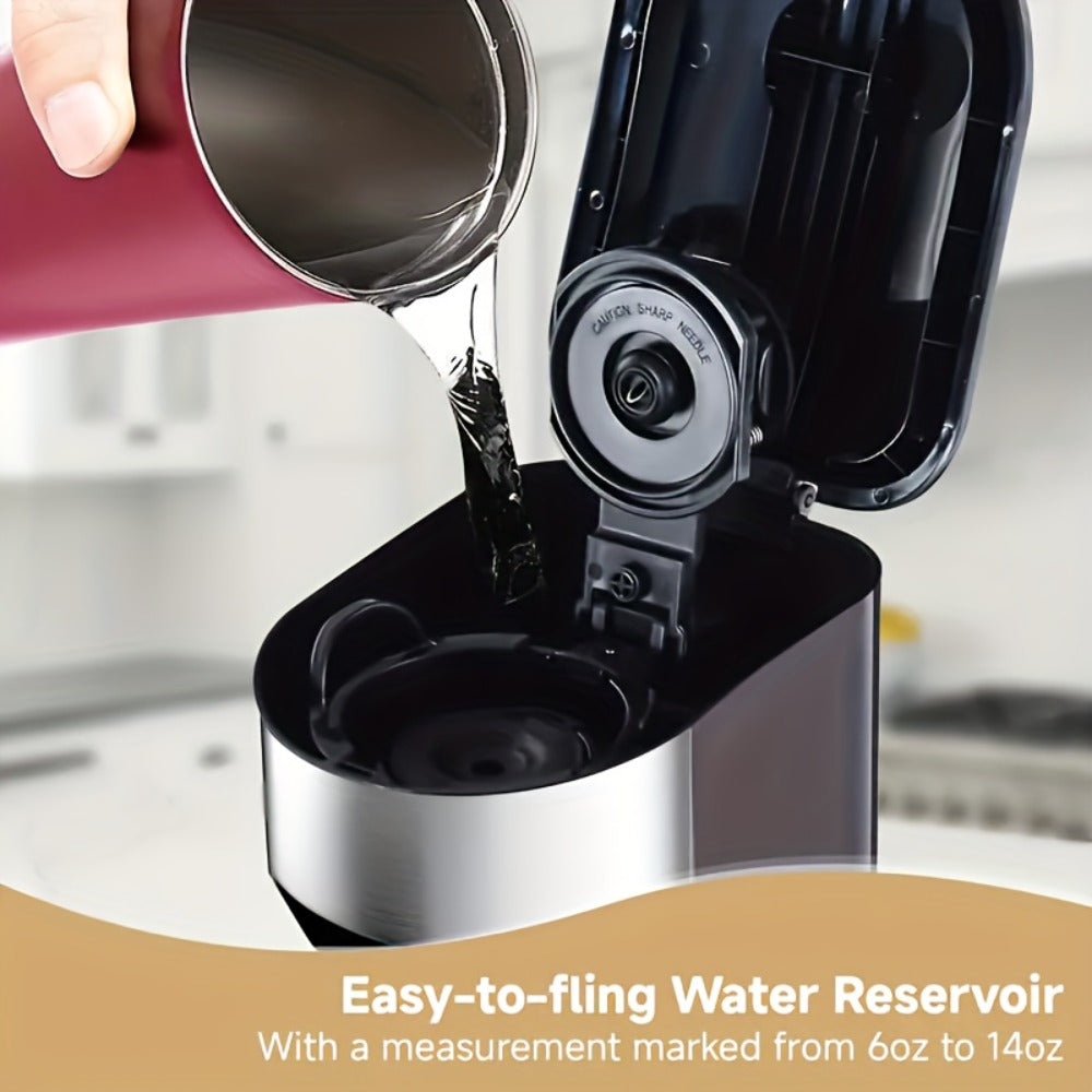 3-in-1 Coffee Machine Single Serve Brewer for K-Cup Pods Ground Coffee and Tea Compact with Reservoir for Kitchen Office Home Dark Blue