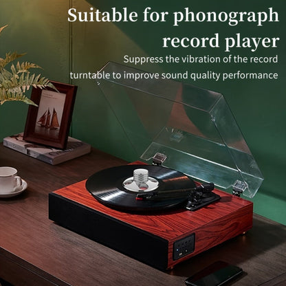 Vinyl Record Weight Stabilizer LP Clamp for Turntables | Metal Disc Stabilizer, Reduces Vibration & Noise, Polished Stainless Steel