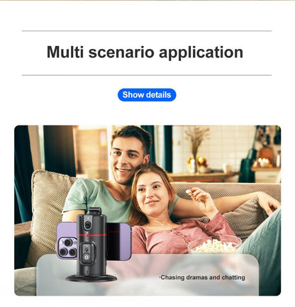Gesture Control Auto Face Tracking Tripod with 360° Rotation & Wireless Remote No App Required