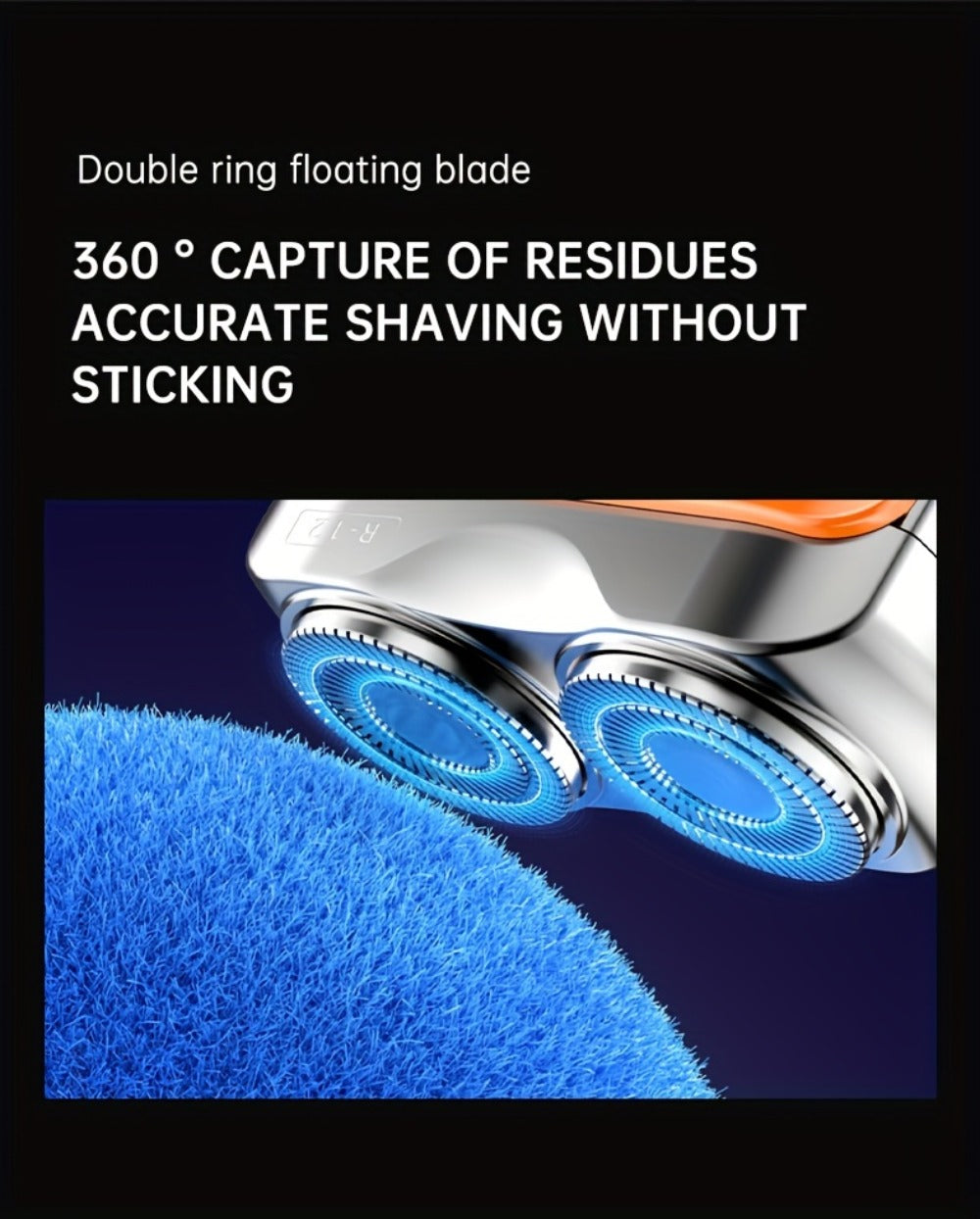 Electric Shaver Magnetic Dual-Blade Mini Razor with Two Speeds, USB Charging and Select Waterproof Options