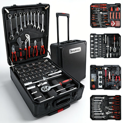 52-Piece Professional Tool Set – Multi-Function Home & Car Repair Toolkit with Portable Toolbox, Ideal Gift for DIY Enthusiasts and Auto