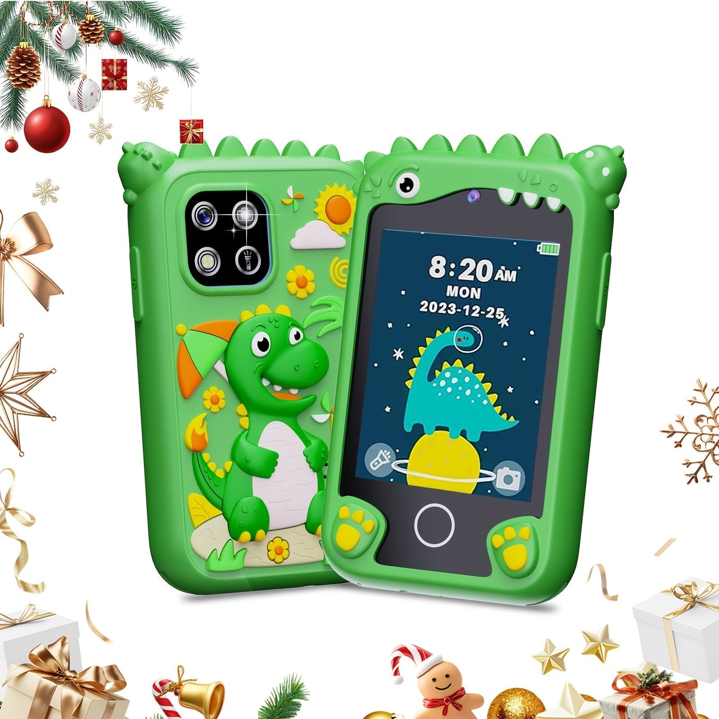 Kids Toy Smart Phone with HD Touchscreen & Dual Camera, 8GB Storage with the Listed Color, Size or Set Options for Everyday Use