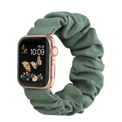 Nylon Elastic Apple Watch Band Women 4-Pack Adjustable Loop Aluminum Butterfly Clasp Strap for an Everyday Personal Care Routine