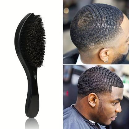 360 Wave Brush for Men with Heavy-Duty Nylon Bristles & Non-Slip ABS Handle – Professional Wave Training, Curl Defining & Updo Styling Tool