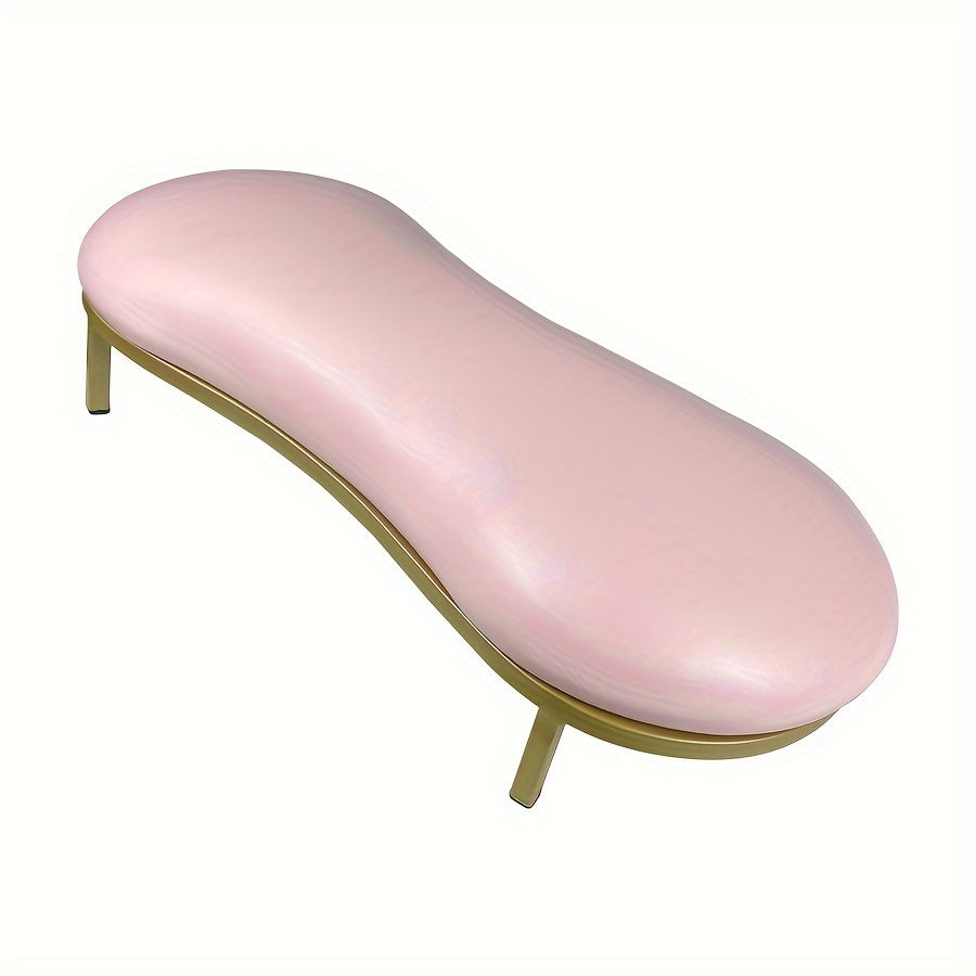 Nail Arm Rest with Metal Base Ergonomic Microfiber PU Cushion 15 Degree Tilt – Luxury Manicure Wrist Rest for Nail Salon Professional Nail