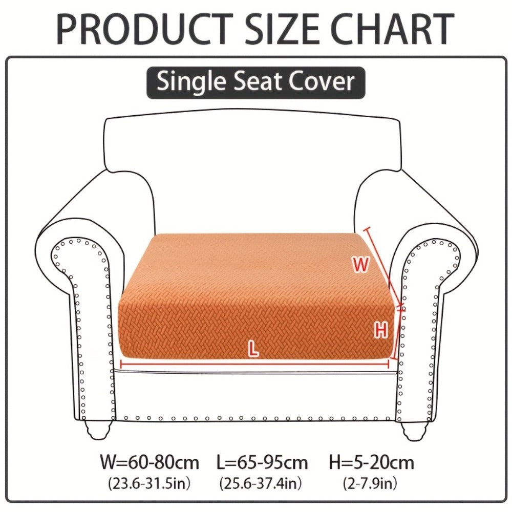 Sofa Cover Sectional Panel Options for Single to 4 Seats, Chaise, Armrest Pair or Backrest in Five Colors