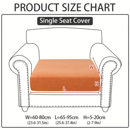 Sofa Cover Sectional Panel Options for Single to 4 Seats, Chaise, Armrest Pair or Backrest in Five Colors
