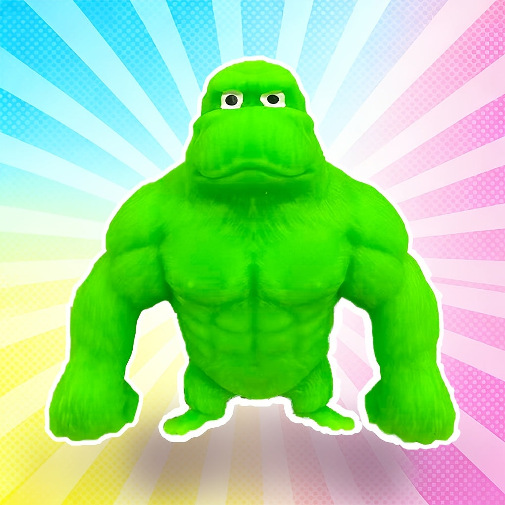 Stretchy Gorilla Fidget Toy Squishy Squeeze Monkey, PVA Sponge Sensory Stress Toy for Kids & Adults