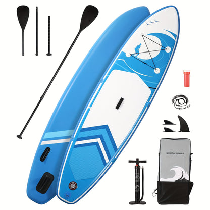 14ft Inflatable Racing Paddle Board SUP with Pump Adjustable Paddle & Backpack – 3D Non-Slip EVA Deck Ultra-Lightweight 23lbs Touring Stand