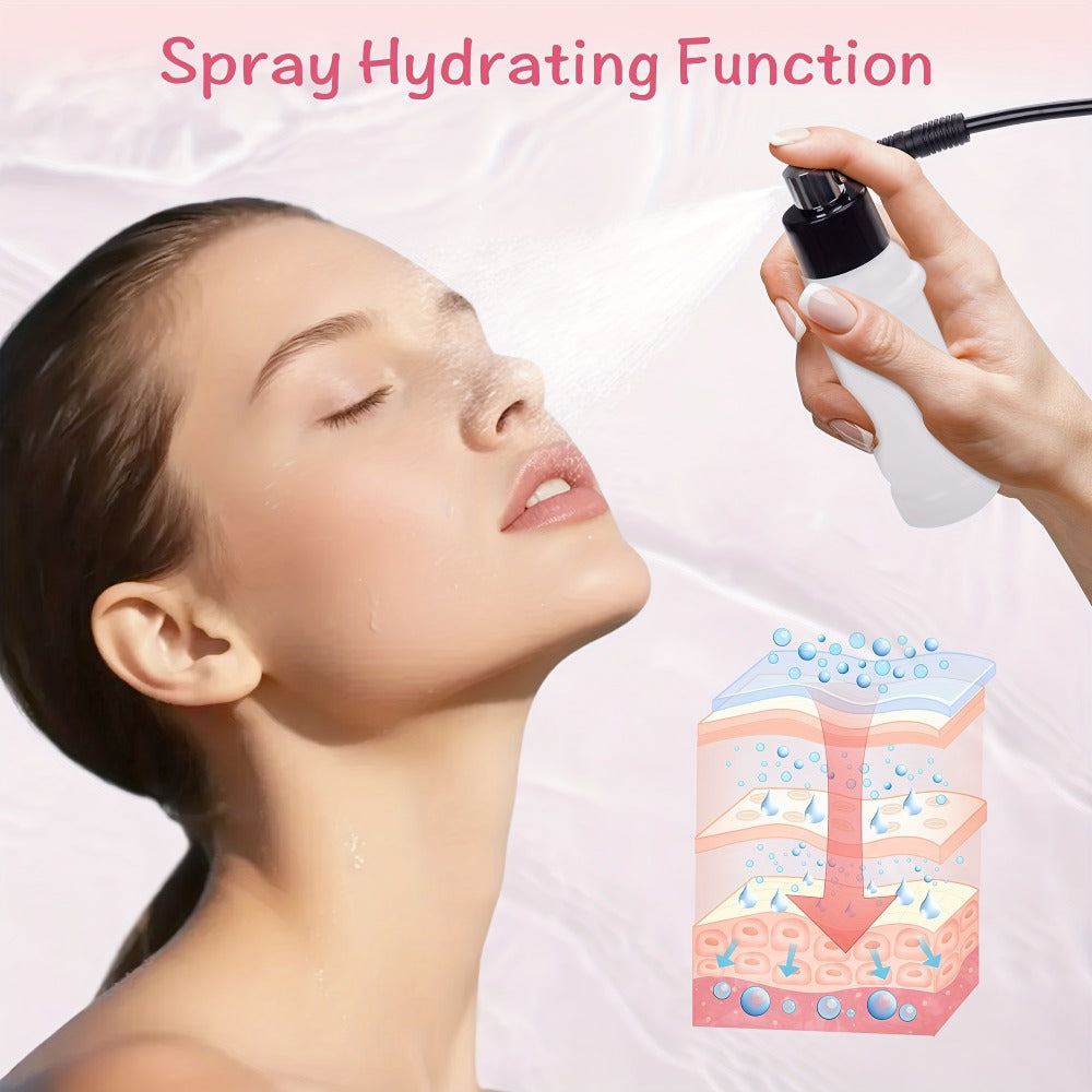 Microdermabrasion Machine Professional 3-in-1 Dermabrasion Vacuum Spray Facial Device for Bath Time, Home Spa and Personal Care