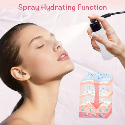 Microdermabrasion Machine Professional 3-in-1 Dermabrasion Vacuum Spray Facial Device for Bath Time, Home Spa and Personal Care