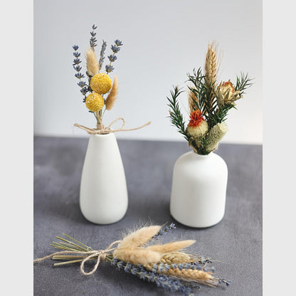 Dried Flower Bouquet with Pampas Grass - Boho Wedding Centerpiece Dried Floral Arrangement for Entryways, Bedrooms and Living Spaces