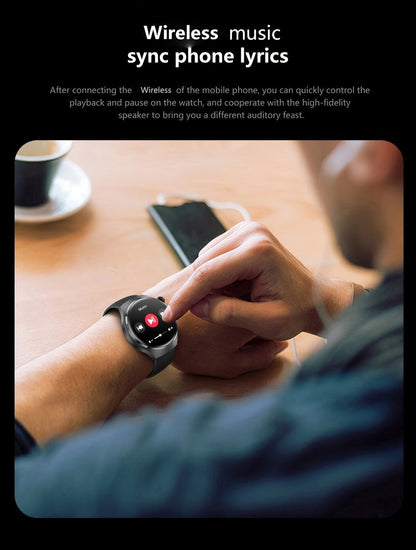 Smart Watch 360x360 Round Display with GPS, NFC, Wireless Calling and Five Strap Options for Men