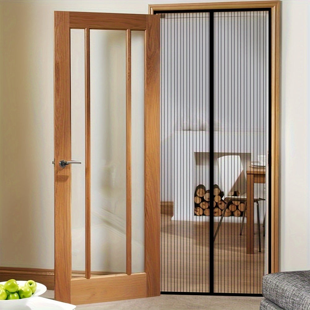 Magnetic Screen Door, Retractable Mesh Door Curtain, Pet-Friendly & Insect Proof, Auto-Close Magnetic Closure for Patio