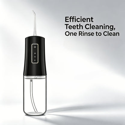 Water Flosser Portable Oral Irrigator with Three Modes, 360-Degree Rotating Nozzle, Four Tips and Three Package Options