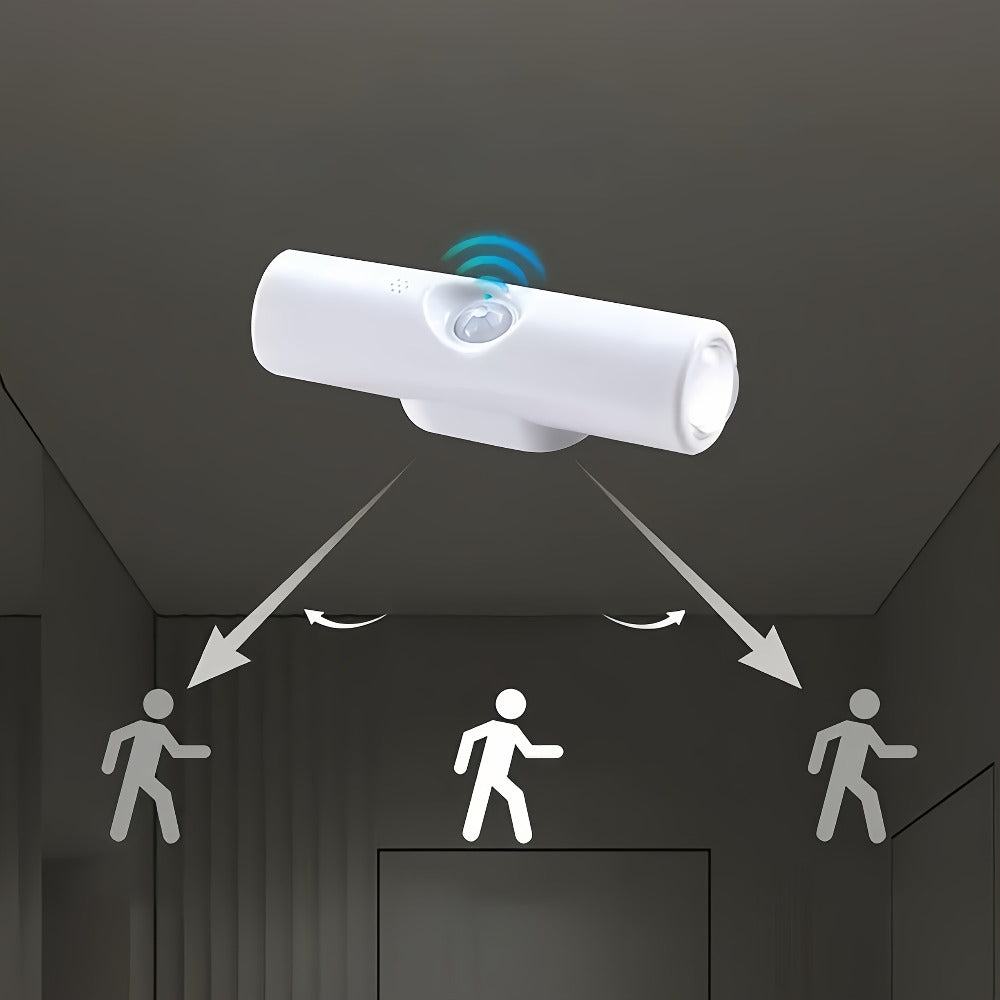 Cat Eye LED Wall Light Motion Sensor, 6 Pack USB Rechargeable Night Lamp, 3 Color Settings