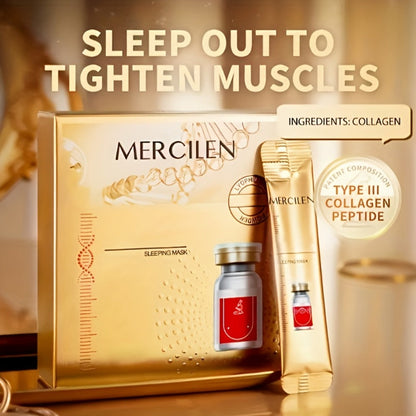 Collagen Sleep Facial Mask 40 Pack Overnight Skin Care Mask 4g Each Face Mask for All Skin Types Nourishing Gift Set Women