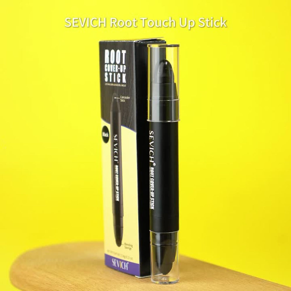 Gray Hair Root Touch Up Pen for Men, Instant Coverage Beard & Hairline Dye Stick, No-Mix Precision Applicator