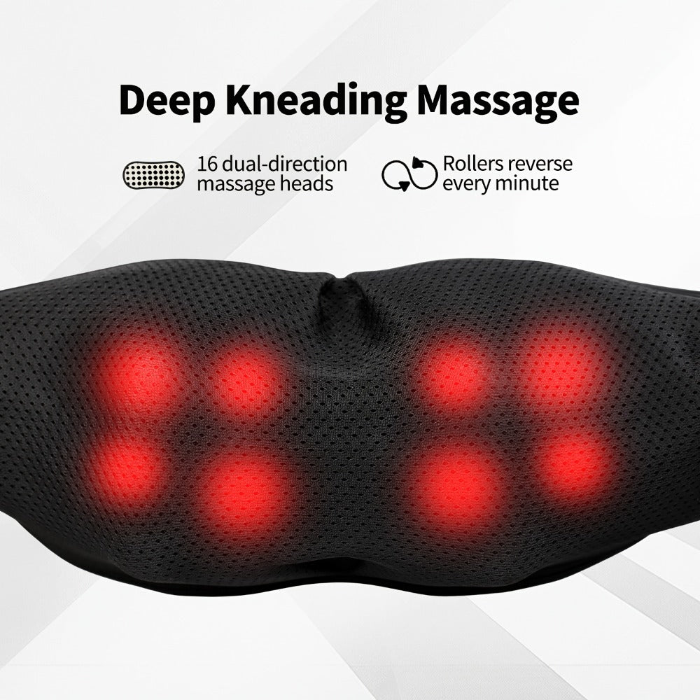 Acupressure Massager, Electric Acupoint Deep Kneading Neck & Shoulder Massager for Back, Waist, Legs