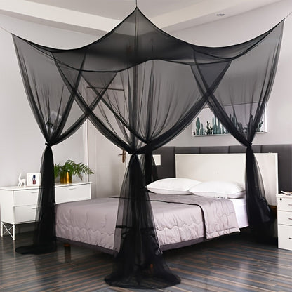 Bed Canopy Mosquito Net – Princess Canopy for Beds with Curtains, Sheer Bed Drapes for Indoor Outdoor Use