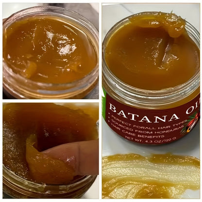 Batana Oil Set 3-Piece from Honduras - Dr. Sebi Cold Pressed Unrefined Batana Oil with Hair Mask & Essence