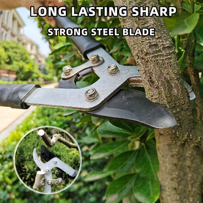 Garden Pruning Shears Set Loppers Hedge Shears & Hand Pruner Combo, Alloy Steel Branch Cutter Kit with Compound Action