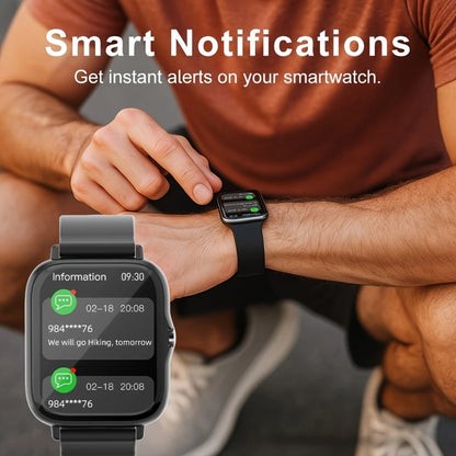Smartwatch with Remote Photo Control & Bluetooth Calling, Large Screen Unisex, Message Notifications, Multiple Sport Modes, Heart Rate