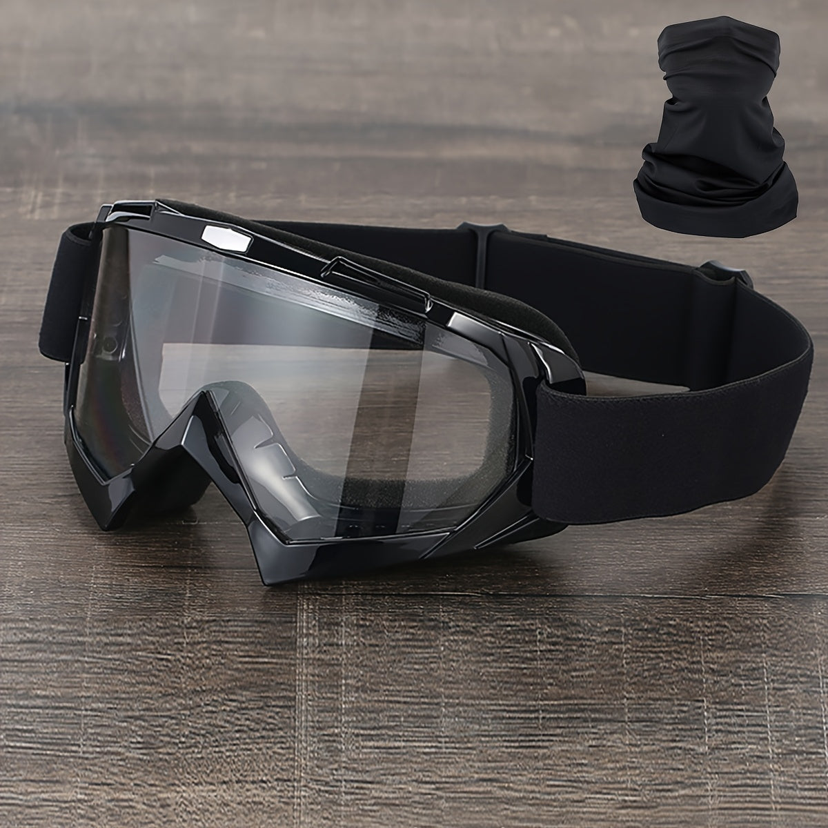 Thirty-Style NAFEIB Ski Goggle and Matching Headwear Set with Mirrored, Clear, Silver and Gray Lens Options