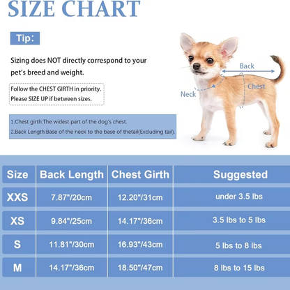 Fleece Dog Turtleneck Jumpsuit with Six Colors, Four-Leg Cut and XXS–M Sizes for Small Pets