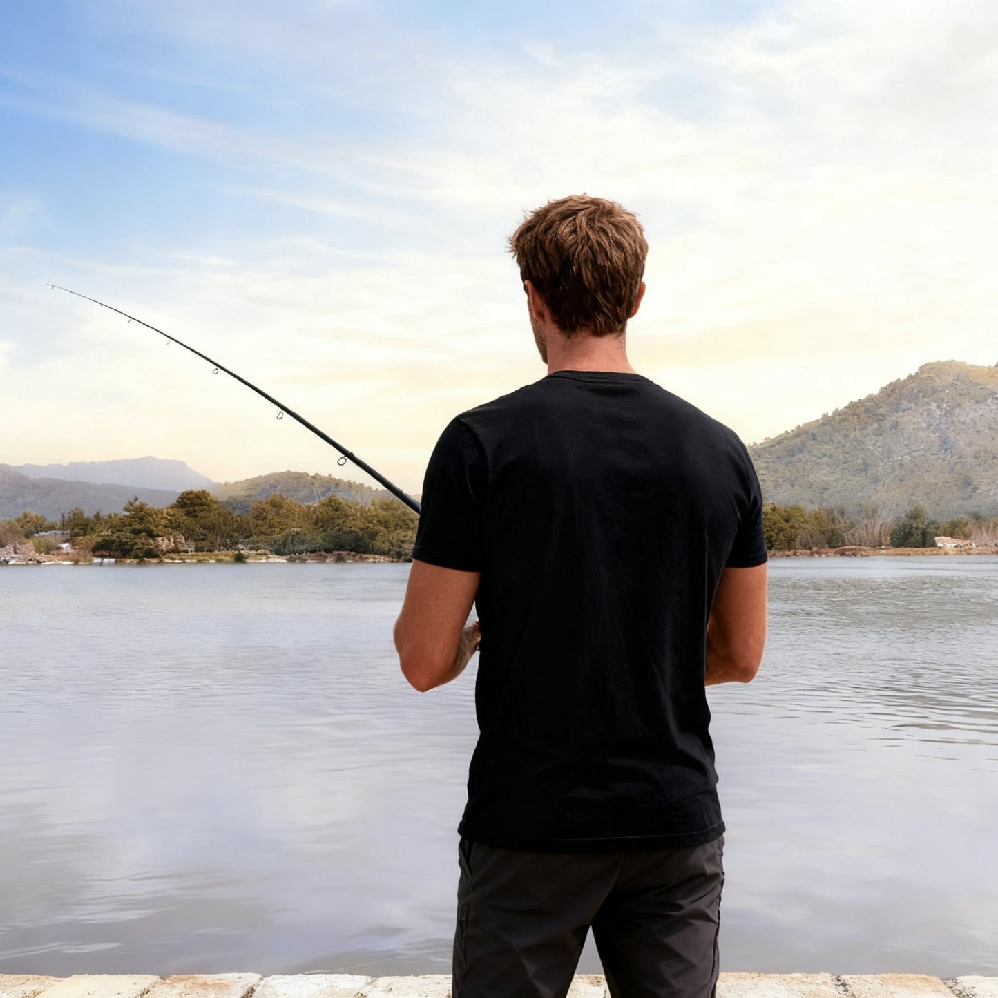 Carbon Fiber Fly Fishing Rod and Reel Combo Set 165cm Aluminum Alloy Reel EVA Grip Left Right Hand Fly Fishing Kit Black Gold Beginner
