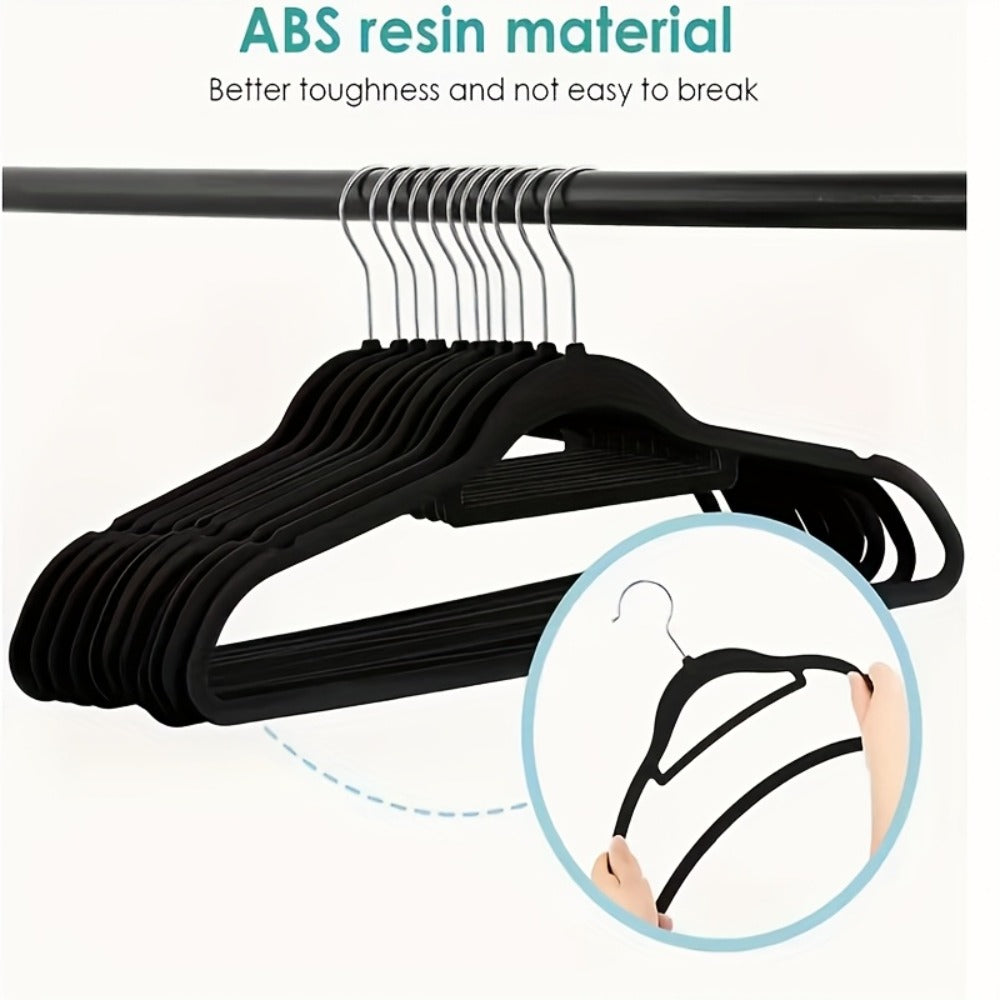 Velvet Hangers Non-Slip Slim Space Saving Clothes Hangers, Premium Flocked Suit Hangers for Closet Organization