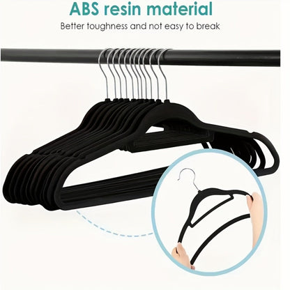 Velvet Hangers Non-Slip Slim Space Saving Clothes Hangers, Premium Flocked Suit Hangers for Closet Organization
