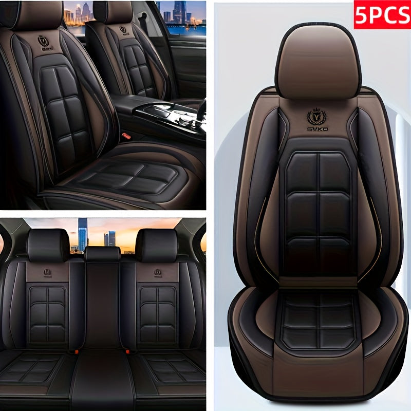 Padded Car Seat Covers in Five Colors with Single Front, Front Pair or Five-Seat Set Options