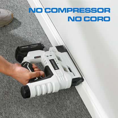 Cordless Stapler Nailer 2-in-1, 20V/4V Brad Nailer Without Compressor, with Safety Striker Guard