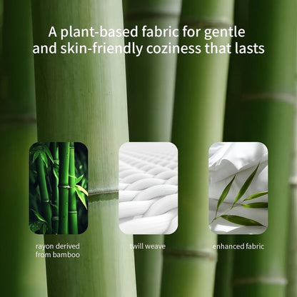 Bed Sheet Set 4-Piece 2200TC Bamboo Blend with Four Bed Sizes and Eleven Solid Color Options
