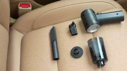 Handheld Vacuum Cleaner with Cordless T-Handle Design, Wet Pickup, Three Nozzles and USB Charging