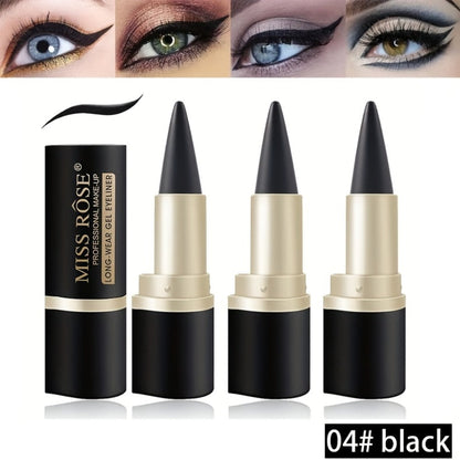 Waterproof Black Eyeliner Pencil Set 3pcs, for Makeup, Travel and Everyday Vanity Use, with the Listed Configuration