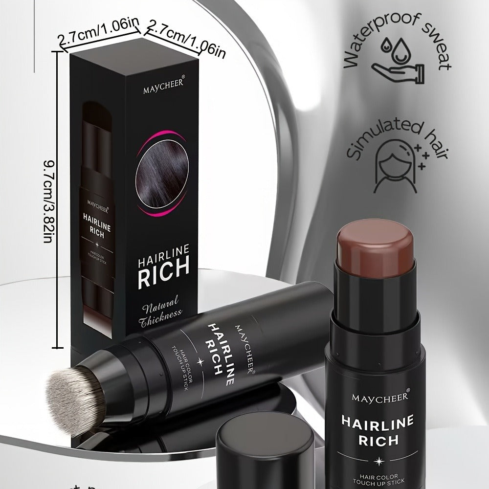 Root Touch-Up Hair Color Pen with Brush Applicator, Instant Gray & White Hair Coverage, Plant Squalane Nourishing Formula