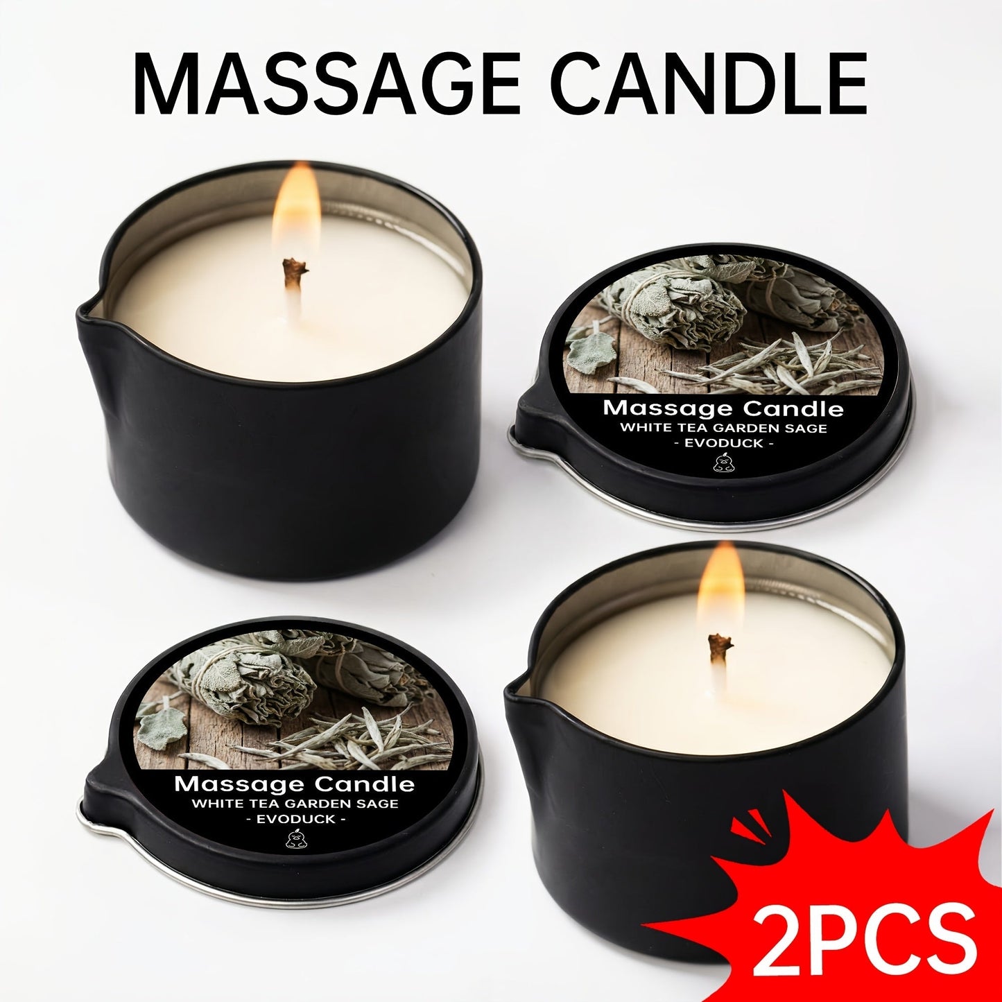 Luxury Soy Wax Candle 2-in-1 Massage Body Oil Essential Oil 20+ Scents 1pc 2pcs 6pcs Warm Moisturizing Lotion Spa Nail Salon Wedding