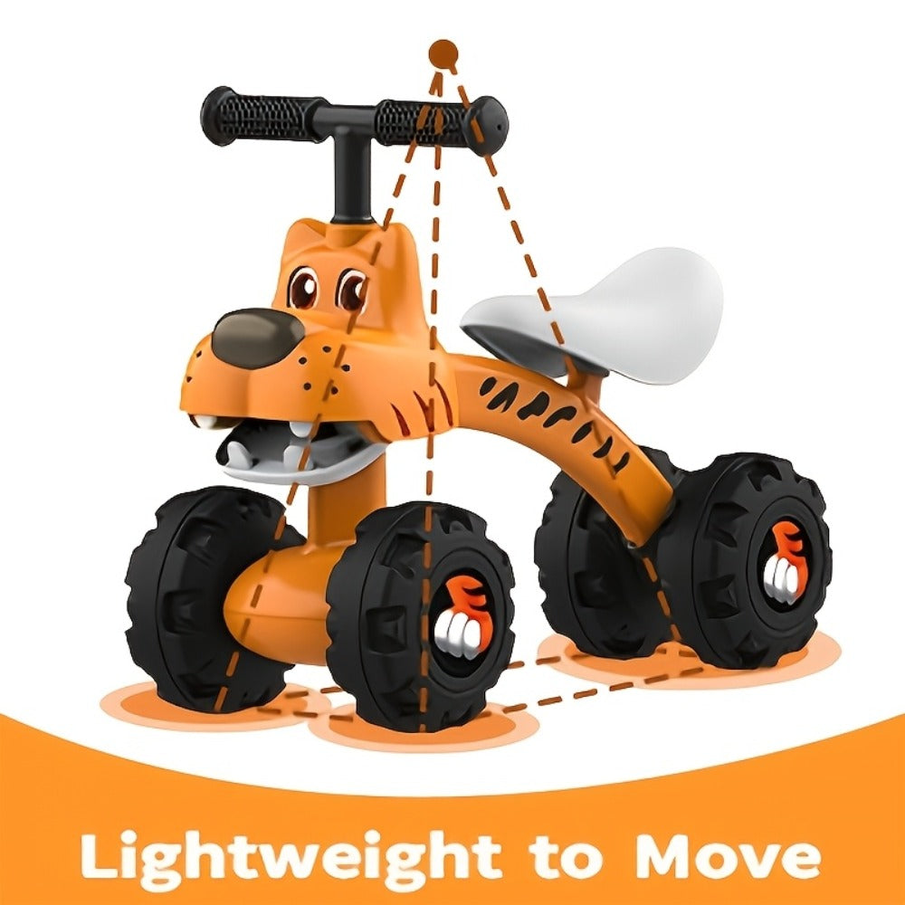 Baby Balance Bike 4 Wheels with Adjustable Seat Toddler Walker Ride On Toy with the Listed Color, Size or Set Options for Everyday Use