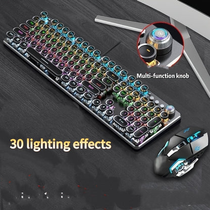 Hot-Swappable Mechanical Keyboard and Mouse Combo 34 Lighting Effects True Mechanical Blue for an Everyday Personal Care Routine