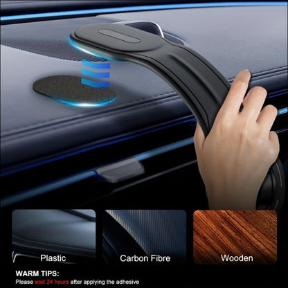 Flexible Gooseneck Car Phone Mount with Round Magnetic Head, Dashboard Base and Two Black Model Options