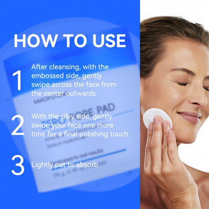 Exfoliating Face Cleansing Pads Pore Minimizing Blackhead Whitehead Remover Deep Cleansing for Bath Time, Home Spa and Personal Care