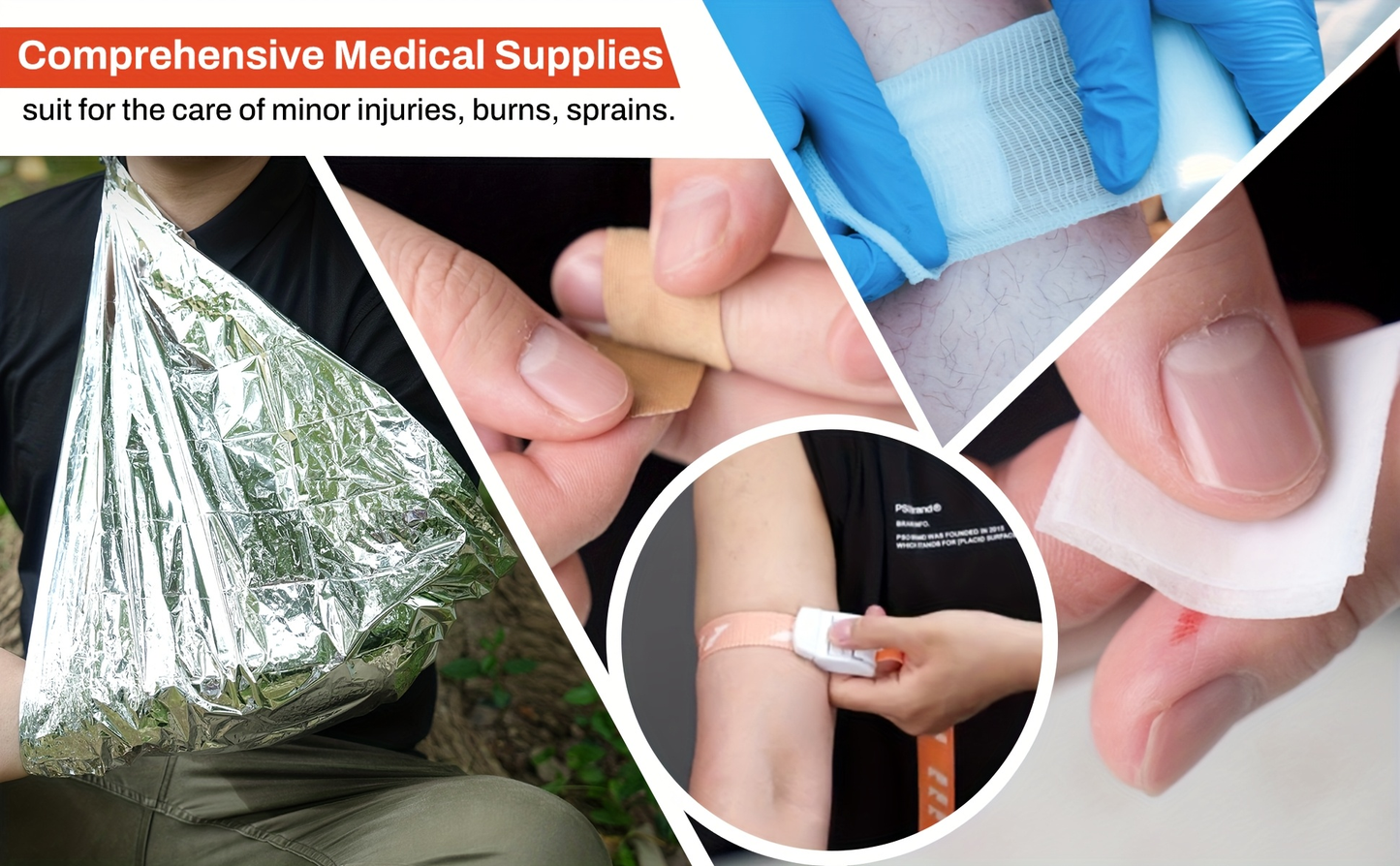 220-Piece First Aid Kit Refill Bag – Emergency Replacement Supplies with Bandages, Gauze & Wound Pads, Portable Refill Set for Home