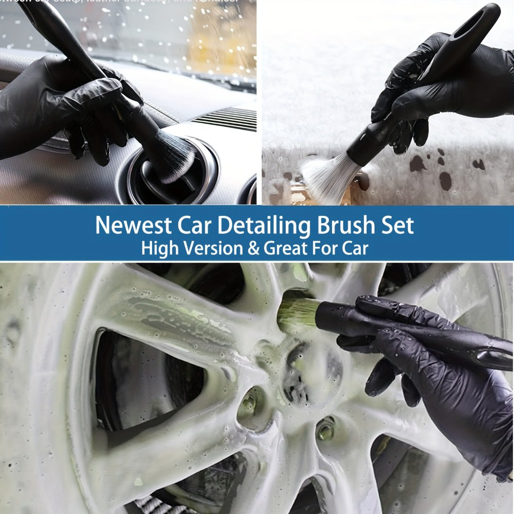 26-Piece Car Detailing Kit – Complete Car Cleaning Brush Set with Drill Brushes, Wheel Brush, Wash Mitt, Cleaning Gel & Squeegee