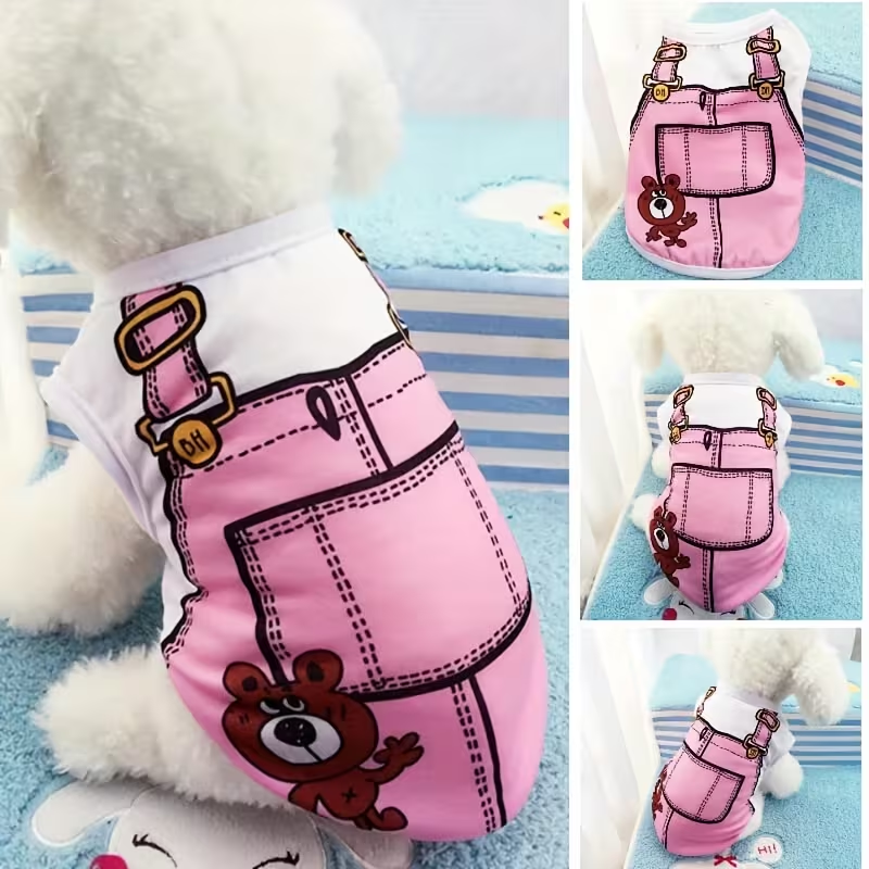 Dog Vest Lightweight Windproof Thermal Shirt for Small Dogs – Fashion Pet Costume for Teddy Bichon Pomeranian