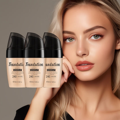 30ml Pump Liquid Foundation Multipack with Soft Ivory, Natural or Tan 3- and 5-Bottle Options