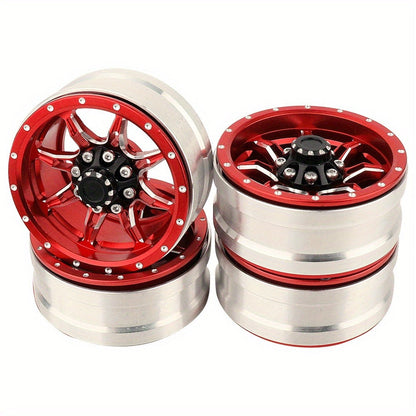 1.9" Beadlock Wheel Rims for RC Crawler 4pcs with the Listed Color, Size or Set Options for Everyday Use